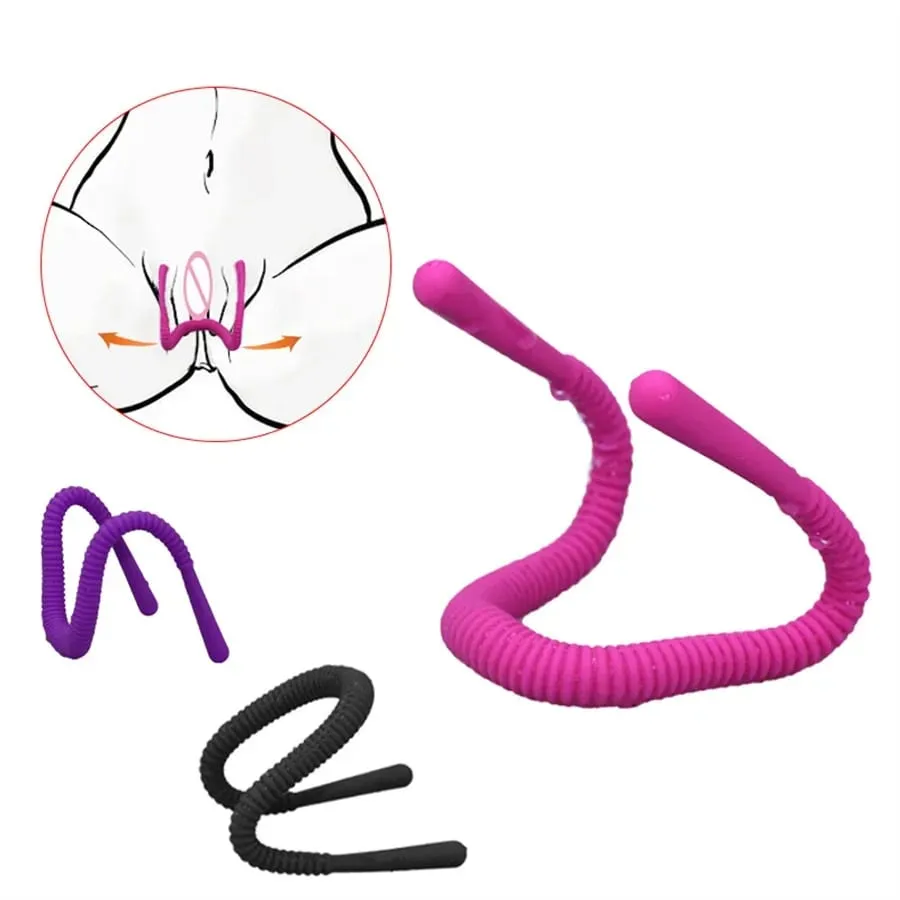 Klem Labia Silikon Penyebar Vagina G-spot Stimulasi Klitoris Vagina Spekulum Seks Oral Penyebaran Bibir Vagina Mainan Seks untuk Wanita