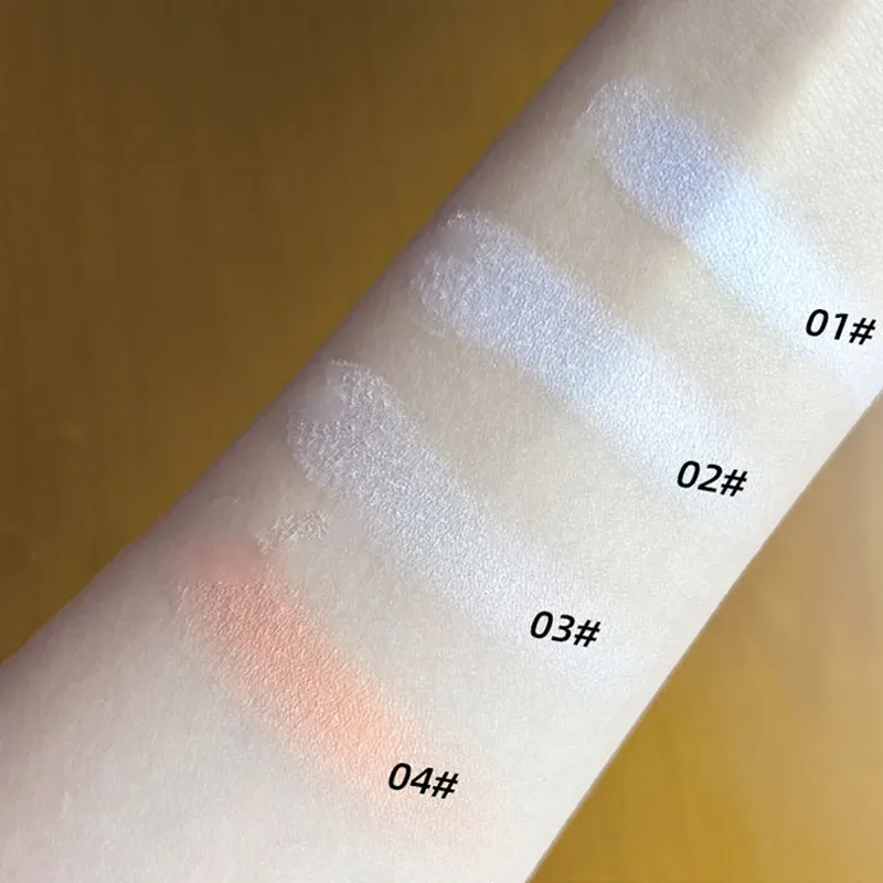 Matte White Monochrome Eyeshadow Palette Natural 3D Brightening Eyeshadow Highlighter Powder Long-Lasting Eye Makeup Palette