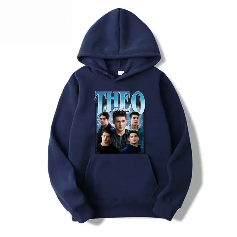 Theo Raeken Vintage 90s Teen Wolf Fan Print Sweatshirts Men Women Harajuku Vintage Pullover Long Sleeve Casual Oversized Hoodies