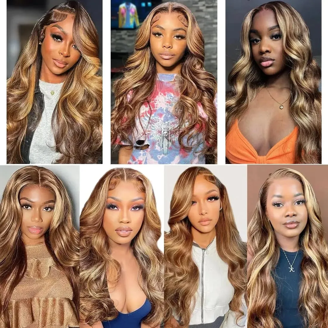 Highlight #4/27 Straight Tape In Hair Extensions Skin Weft Tape In Human Hair Extensions For Salon High Quality 100% Human Hair