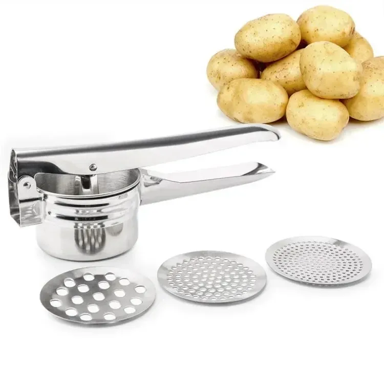 1 Pcs Stainless Steel Potato Machine For Potato Fruit Vegetable Juicer Presser Potato Mashers Ricers Kitchen Cooking Tools