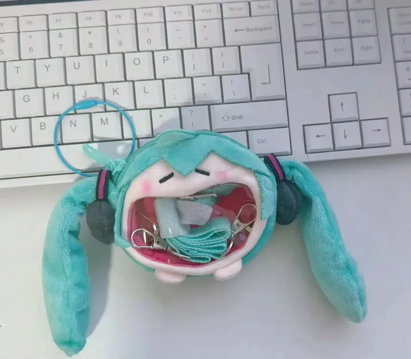 Cherry Blossom Hatsune Miku Coin Purse Shoulder Bag Cartoon Kawaii Headphone Bag Itabag Mini Crossbody Bag Keychain Pendant Gift