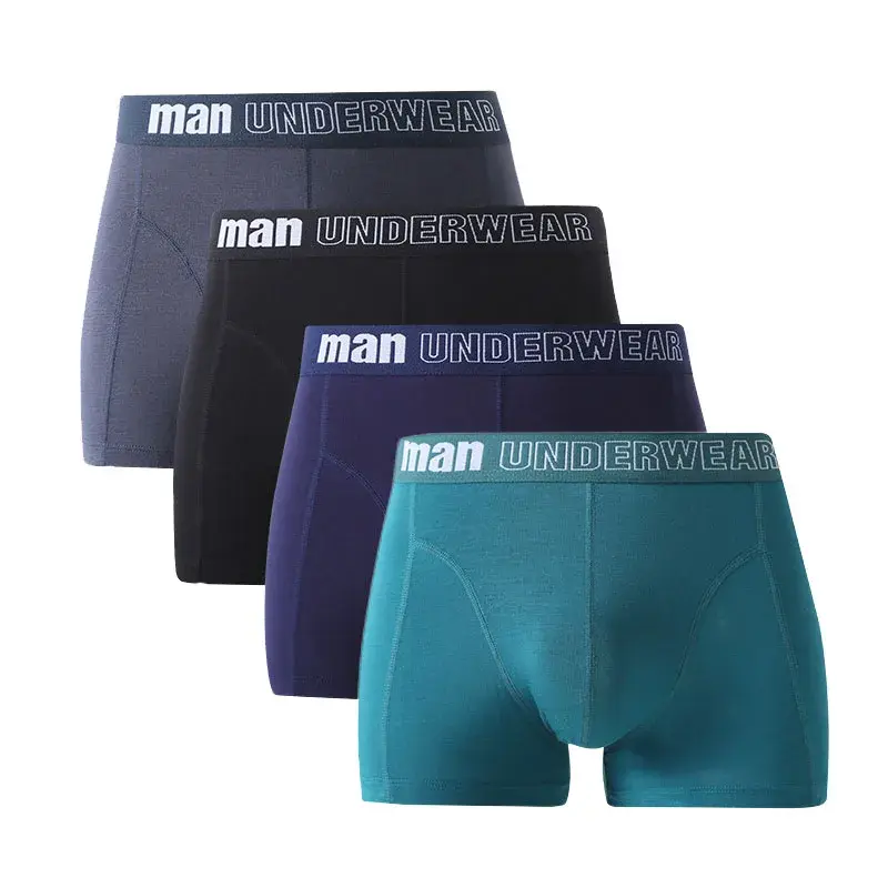 Plus Size 5xl 6xl 7xl Bamboo Underwear Mens Boxers Sexy Panties Summer Bamboo Fiber Boxer Briefs Mid Rise Underpants Cuecas