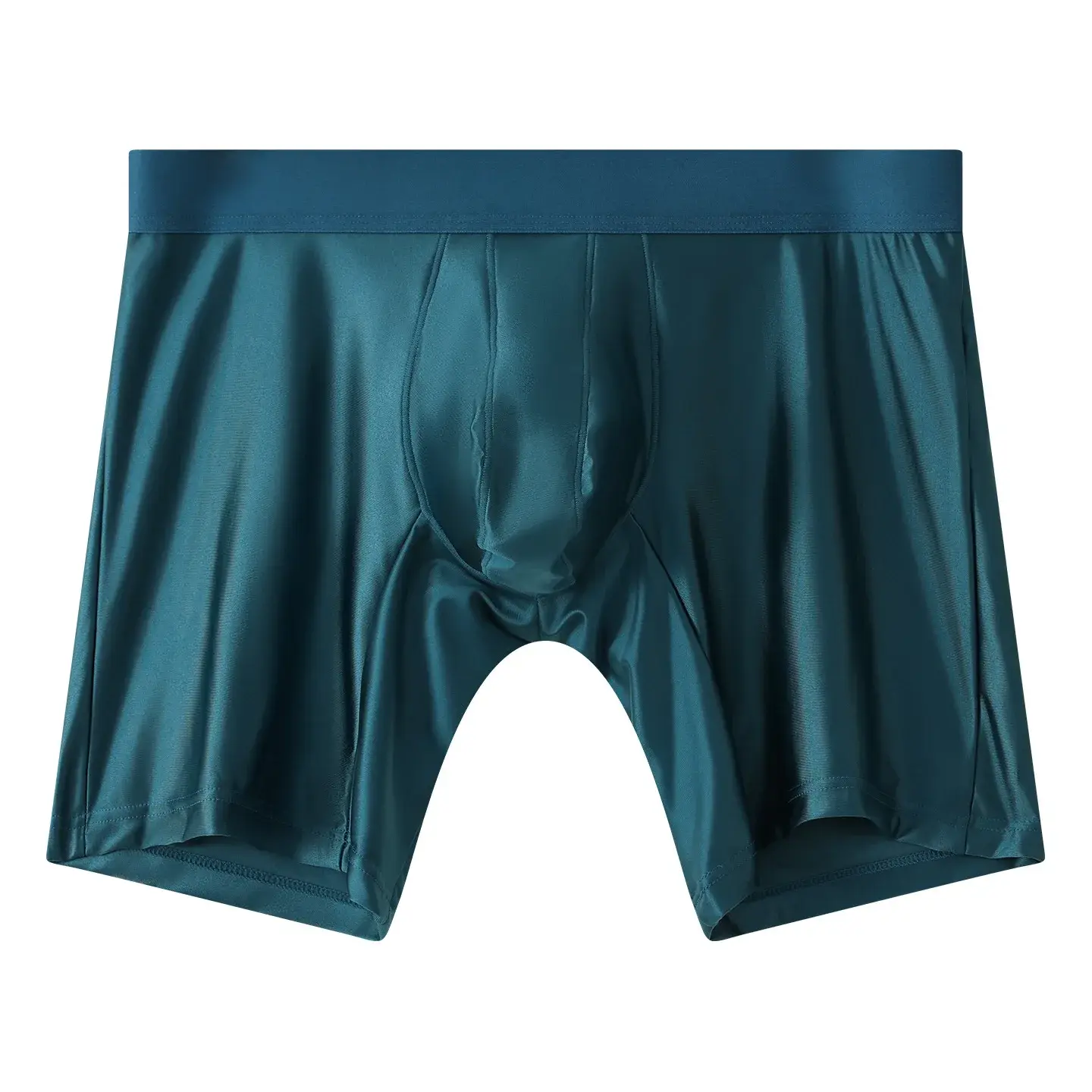 Seluar Dalam Lelaki Boxers Solid U Pouch Panties untuk Lelaki Extended Leg Boxer Shorts Homme Pinggang Tengah Sports Underpants Lelaki M-XXL