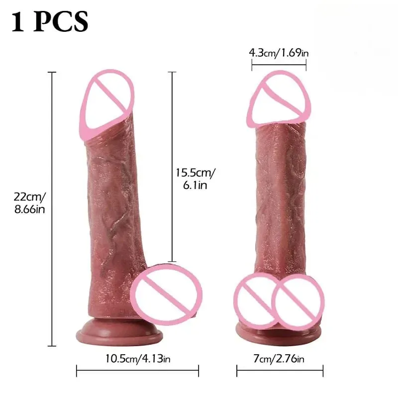 Realistic Dildo with Suction Cup Waterproof Silicone Penis G-Spot Vagina Stimulator Female Masturbator Anal 18+ Adult Sex Toys