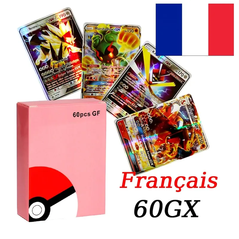 French Version Pokemon Cards VMAX V EX GX MEGA VSTAR Carte Collection Battle Trainer Children's Christmas Toys Gift