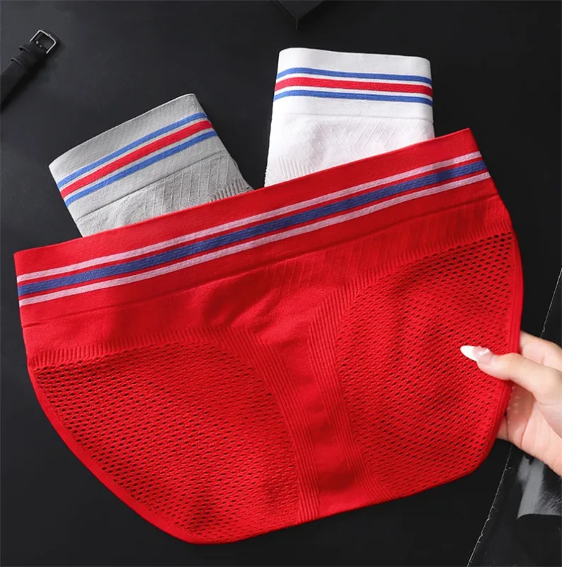Seluar dalam Nen Huruf pinggang lebar cuecas maskulin sexys tøy men cueca mesh sissy lencerías muy hot U convex calzoncillos hombre