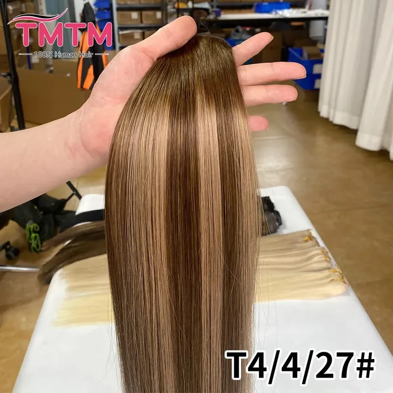 Invisible PU Weft Clip In Extension Human Hair 7Pcs 110g/set Clip Ins Human Hair Extensions 14-24Inch Silk Straight Clip On Hair