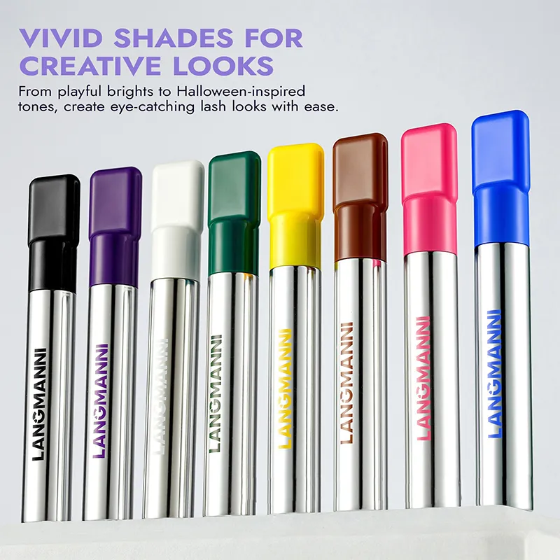 8 Colors Pink Mascara Thick Curling Waterproof Natural Eyelashes Long Lasting Blue White Green Black Eye Makeup Korean Cosmetics