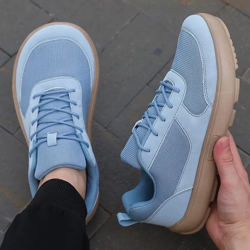 Unisex Wide Toe Barefoot Shoes Mesh Breathable Walking Shoes Casual Sneakers Street Style Minimalist Running Shoes for Daily Use