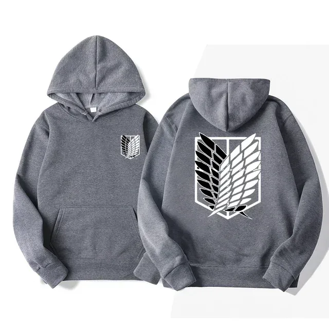 Japan Anime Attack on Titan Men Hoodies Spring Autumn Hip Hop Casual Pullover Top Hoodie Fashion Sweatshirts Jogging Sportswear