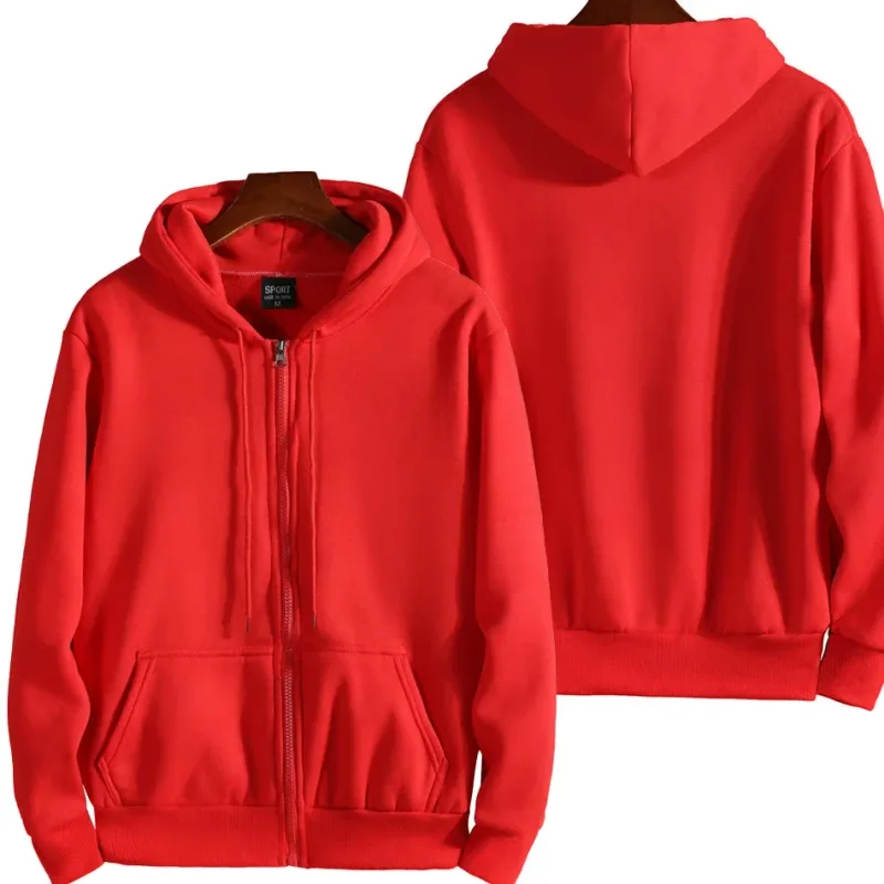 Fashion Zipper Hoodies Women/Men Fashion Long Sleeve Hooded Sweatshirt Casual Autumn Winter Sportwear Solid Clothesmens winter j