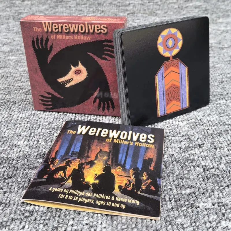 Werewolves of Miller's Hollow Card Game Base Set Characters New Moon Expansion Best of Edition Full Set Party Board Game