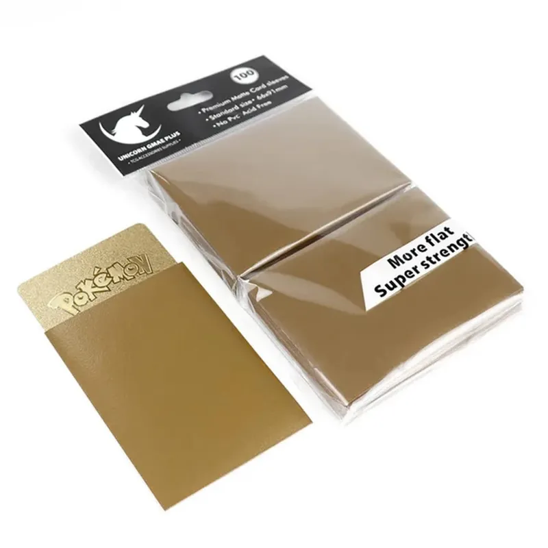 100pcs 2.5"x3.5" Premium Trading Card Sleeves 66x91mm Standard Sized Board Game Cards for MTG Magic Gathering Lorcana Game Card
