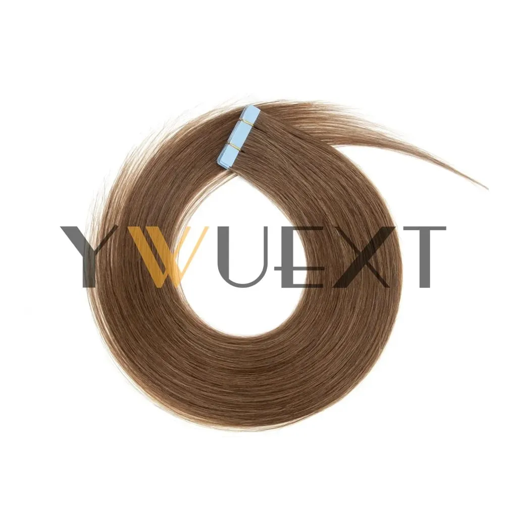 30G Tape in Human Hair Extensions 12-20 Inches Seamless PU Skin Weft Tape Hair Natural Straight 20pcs/pack Tape Glue 9 Colors Available