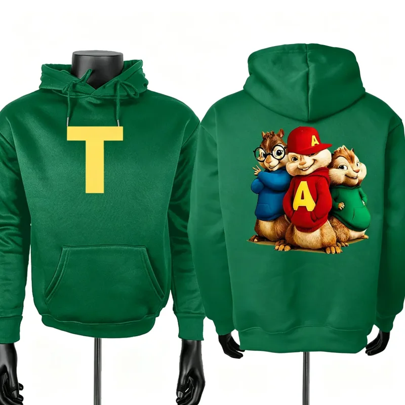 Alvin and The Chipmunks 2026 Fashion Unisex Casual Sportswear Men's Hoody Alvin Chipmunk Halloween Costume Women's Pullover Tops