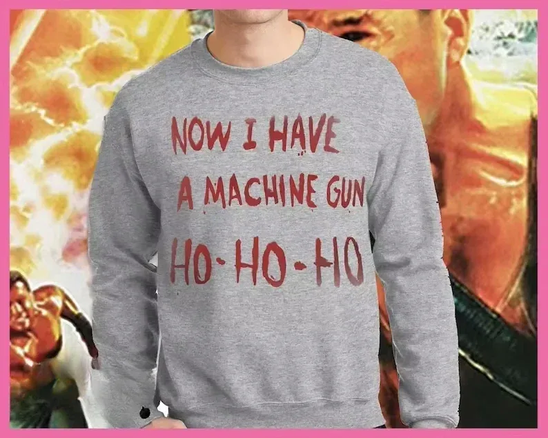 Bây Giờ Tôi Có Một Súng Máy Die Hard Mclane Naktomi Plaza Unisex Dây Nhảy Áo Len Nam Nữ Mới Trong Áo Khoác & Áo Nỉ Chui Đầu — image 6