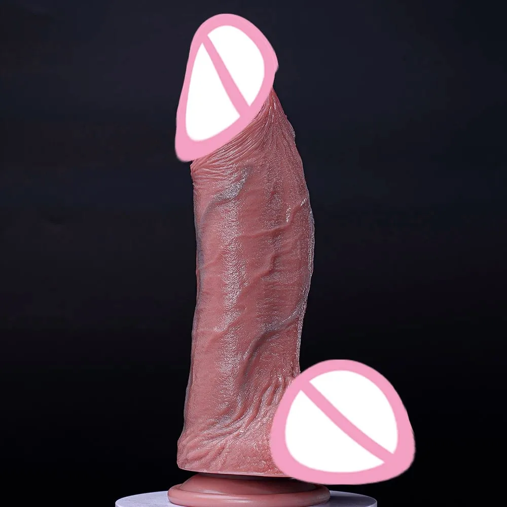 Fat Realistic XXXL Big Dildo Huge Thick Real Skin Silicone Giant Anal Soft Dildos with Suction Cup for Women Men G-spot Sex Toy