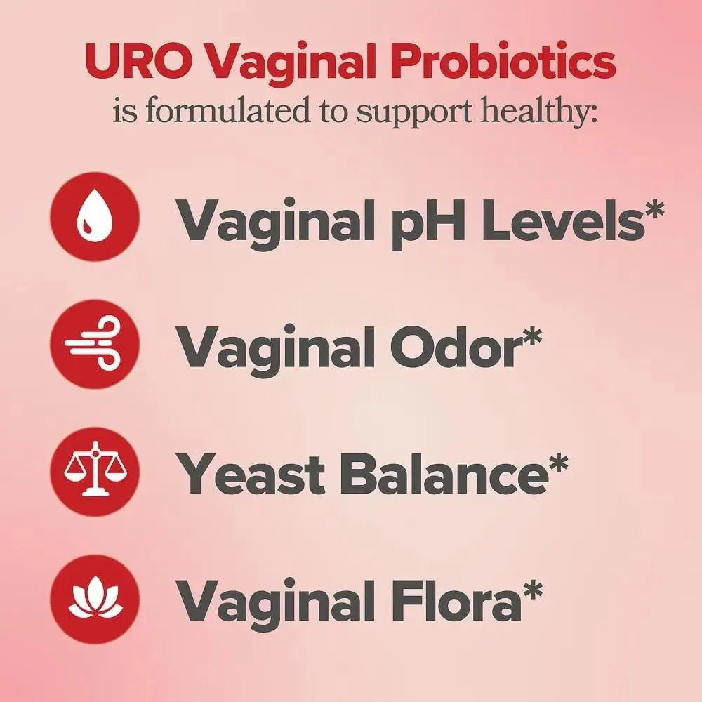O Positiv Vaginal Probiotics for Women pH Balance Vaginal Odor & Flora - Vaginal Healthy Supplement - 60 Vegan Capsules