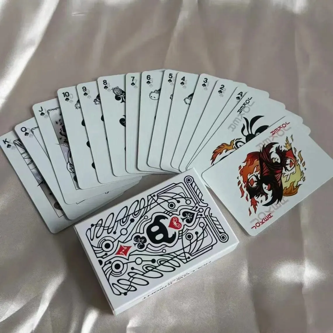 Hollow Knight Standard Poker Card Set Black and White Playing Card Game Card Group Portable Creative Party Game Toys Gift