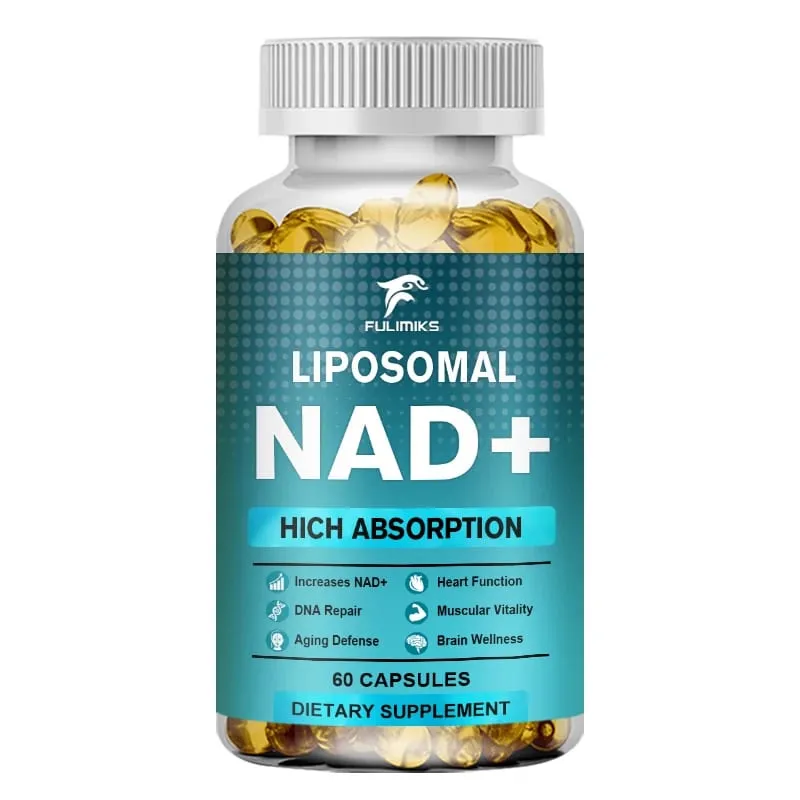 Doplněk NAD Capsules Liposomální doplněk NAD+ - Ochrana proti stárnutí Buněčná energie Funkce srdce a mozku