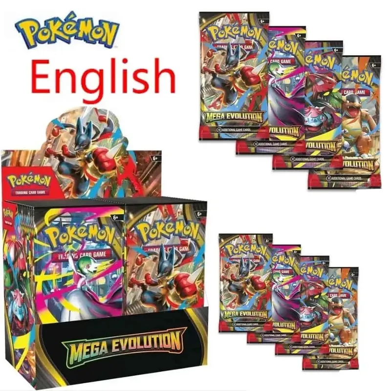 2026 360Pcs/Set Pokémon Card MEGA EVOLUTION Pre-group SCARLET&VIOLE 151 PHANTASMA FLAMES Prismatic English Booster Battle Card
