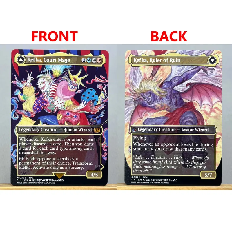FIN HOLO14-Ⅰ01 Tcg Proxy Cards Vivi Ornitier Sephiroth Fabled SOLDIER Summon Bahamut Cloud Midgar Mercenary