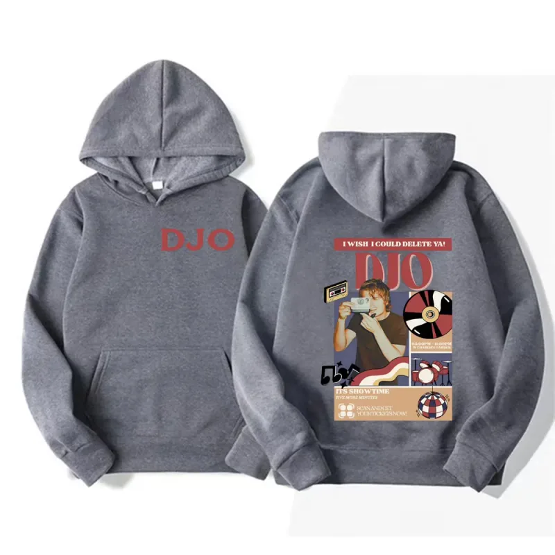 Djo Back on You Tour 2026 Music Concert Graphic Sweatshirt Joe Keery New Fans Gift Hoodie Men Women Retro Cozy Oversized Hoodies