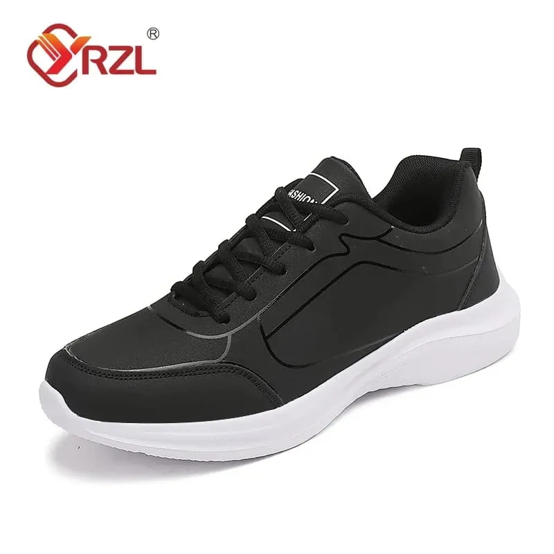Men Sport Shoes Leather Running Shoes Outdoor Waterproof Sneakers Men Lightweight Men Athletic Sneaker Tenis Masculino