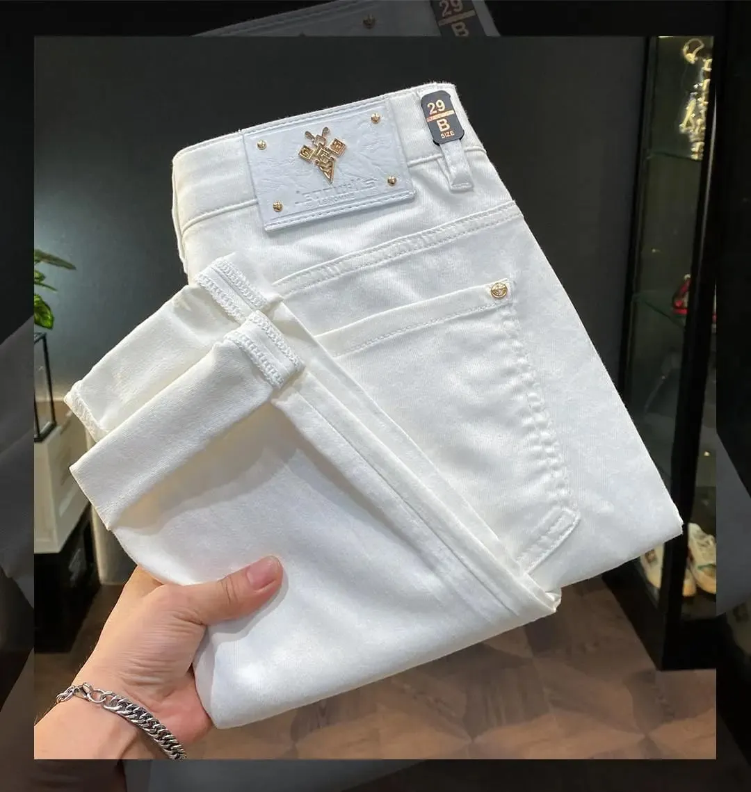 Men's 2026 Spring Summer Casual Daily Slim Skinny Stretch Jeans