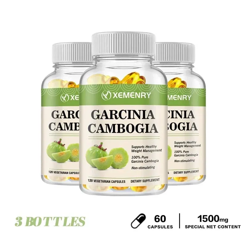Garcinia Cambogia Capsules - Promotes Metabolism and Digestive Health Increases Intestinal Motility and Maintains Regularity