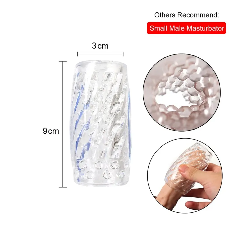 15cm Pump Penis Enlargement Sex Toys For Men Adult Male Masturbator Machine Realistic Vagina Mouth Real Pussy 2 In 1 Erotic Shop