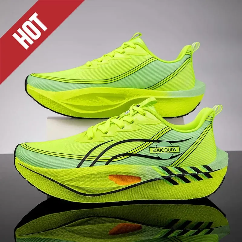 Running Shoes Carbon Board Marathon Men Sports Tenis Breathable Lightweight Women's Comfortable Athletic Nonskid Casual Sneakers