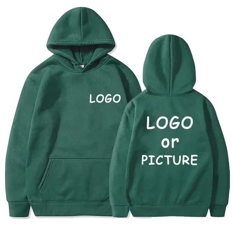 Custom logo printed men's women's casual hoodies long sleeve hoodies autumn and winter personalized street style sweatshirts.