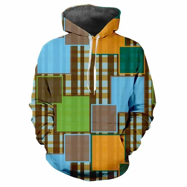 Fashion 3D Men's Colors Scottish Men's Hoodie Casual Printed Digital Hip Hop Personalized Hoodie Long Sleeve Tops