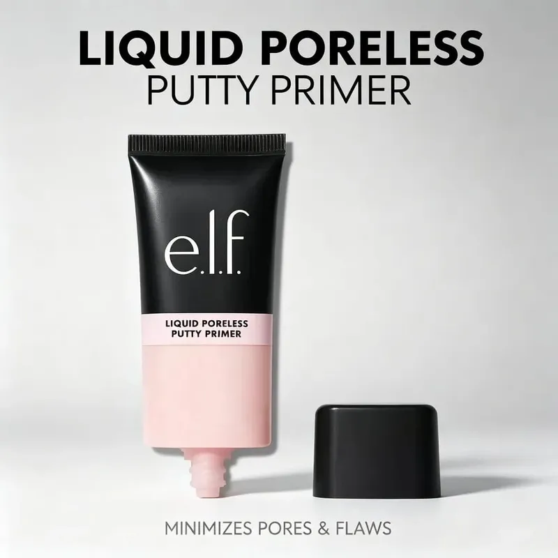 e.l.f. Tekstur Krim Primer Dempul Tanpa Liang Cecair Mekap Muka Liang Liang Meminimumkan Kawalan Minyak Kosmetik Kulit Tanpa Cacat
