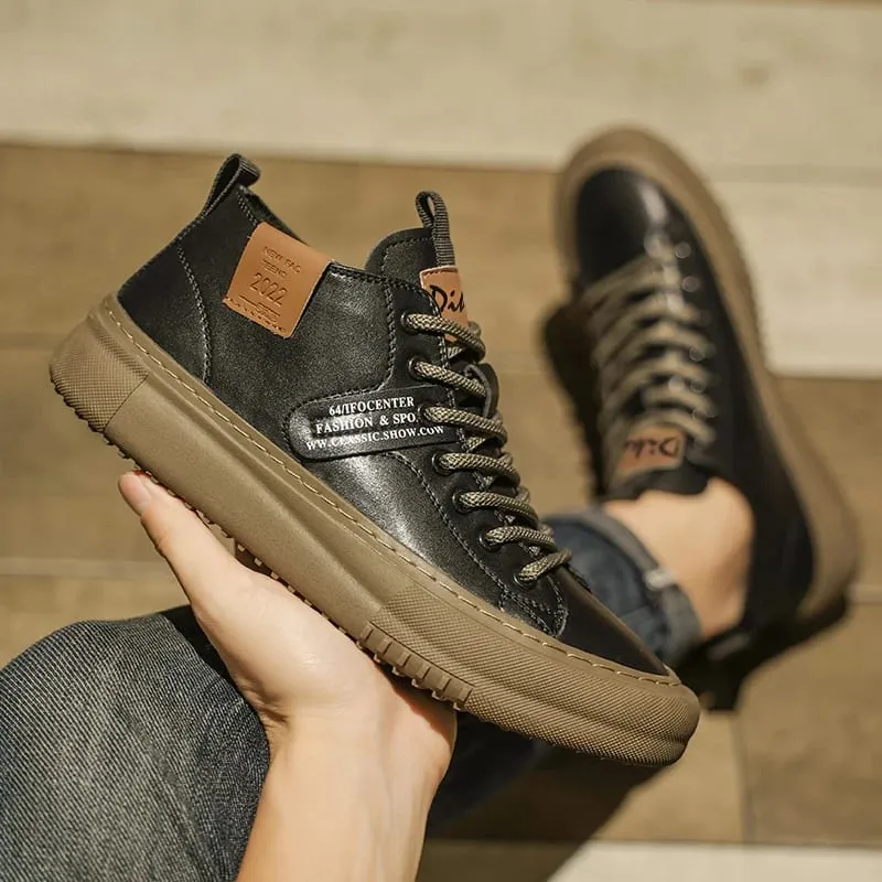 Men's Casual Sports Shoes Fashionable Retro Classic Handmade Design Breathable and Warm Suitable for All Seasons Ideal for Daily Wear Outdoor Activities Mountaineering Hiking Durable and Wear-Resistant Not Easily Dirty Hiking Shoes Fun Run