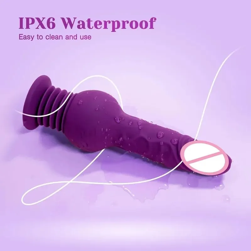 9.29 นิ้วสมจริงDildos Thrusting Dildo Vibrator G-Spot Analกระตุ้น 10 โหมดสั่นผู้ใหญ่ของเล่นของเล่นสำหรับผู้หญิงผู้ชาย