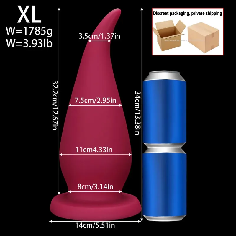 Tapón Anal enorme y súper largo de 66cm, tapones para los glúteos grandes y gruesos, juguete dilatador Anal de entrenamiento, masajeador de próstata, juguete sexual Anal para adultos para mujeres y hombres