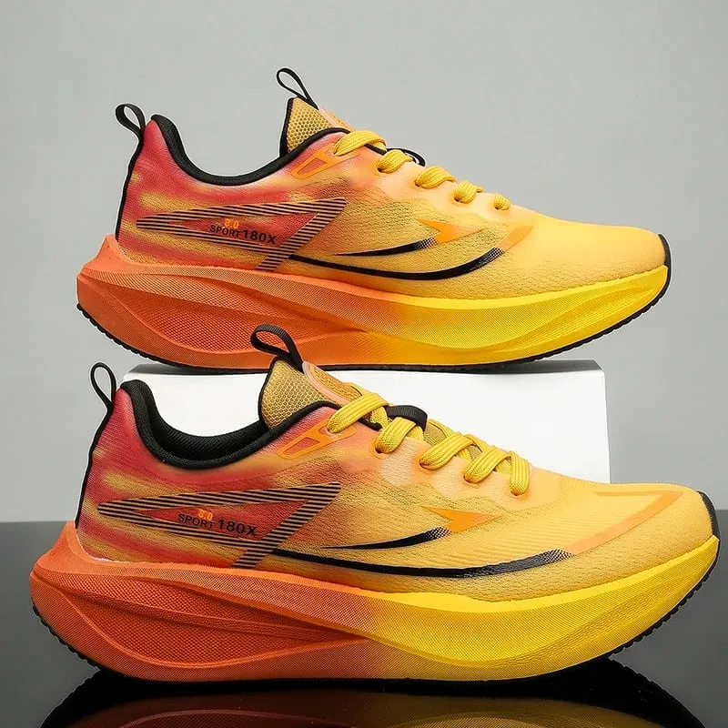 Men Sports Running Shoes Carbon Board Speciality Marathon Outdoor Breathable Lightweight Comfortable Women's Athletic Sneakers