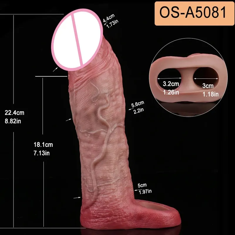 Đóng Đầu Thực Tế Dương Vật Tay Đồ Chơi Tình Dục Cho Nam Trì Hoãn Xuất Tinh Dick Mở Rộng Dành Cho Các Cặp Đôi Khoái Cảm Tình Dục Sexshop