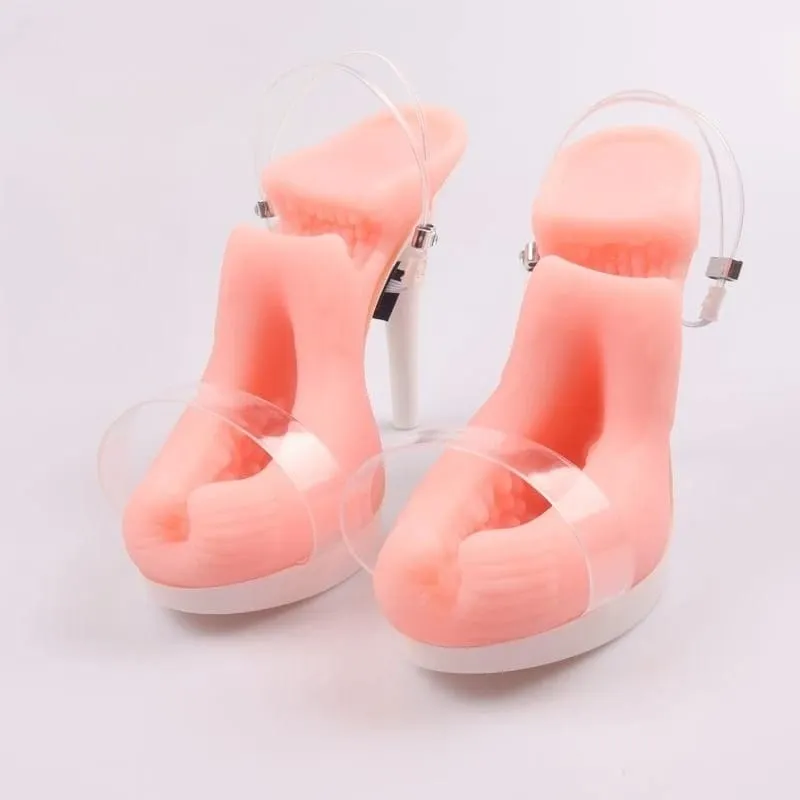 Winkwinkey High Heel Style Foot Stimulation Cup Soft Silicone Adult Toy for Personal & Couple Intimate Play