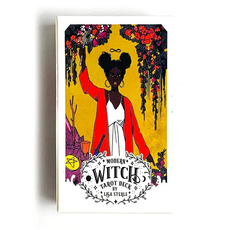 Modern Cadı Tarot Kartları 78 Güverte Oracle İngilizce Kehanet Borad Oyun Oynama, Yeni Başlayanlar İçin Mükemmel Kadın Kızlar Kişisel Kullanım