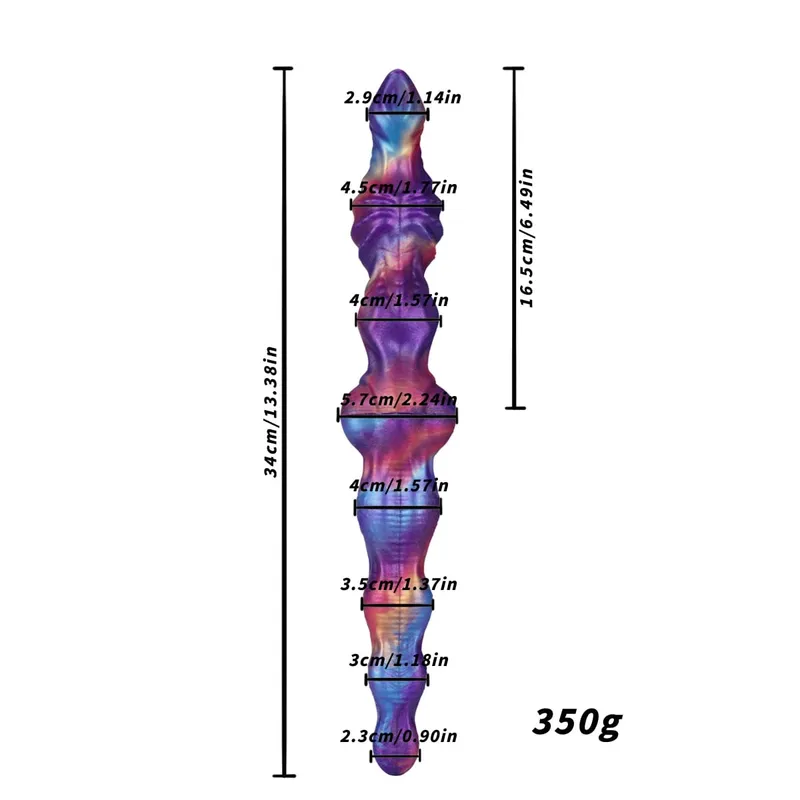 Silicone Double Head Butt Plug Dildo Realistic Anal Bead Special-Shaped Monster Flexible Penis Sex Toy For Women Men Masturbator