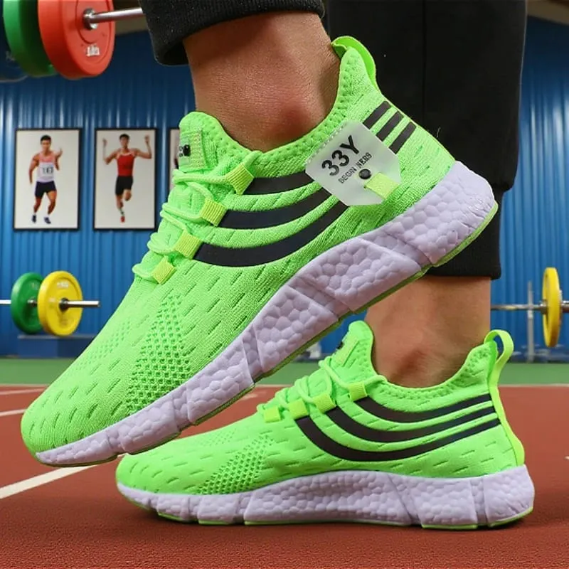 Heren Mesh Sneakers Lichtgewicht Comfortabele Zachte Ademende Loopschoenen Atletische Jogging Tenis Multi Gekleurde Wandelschoenen Heren