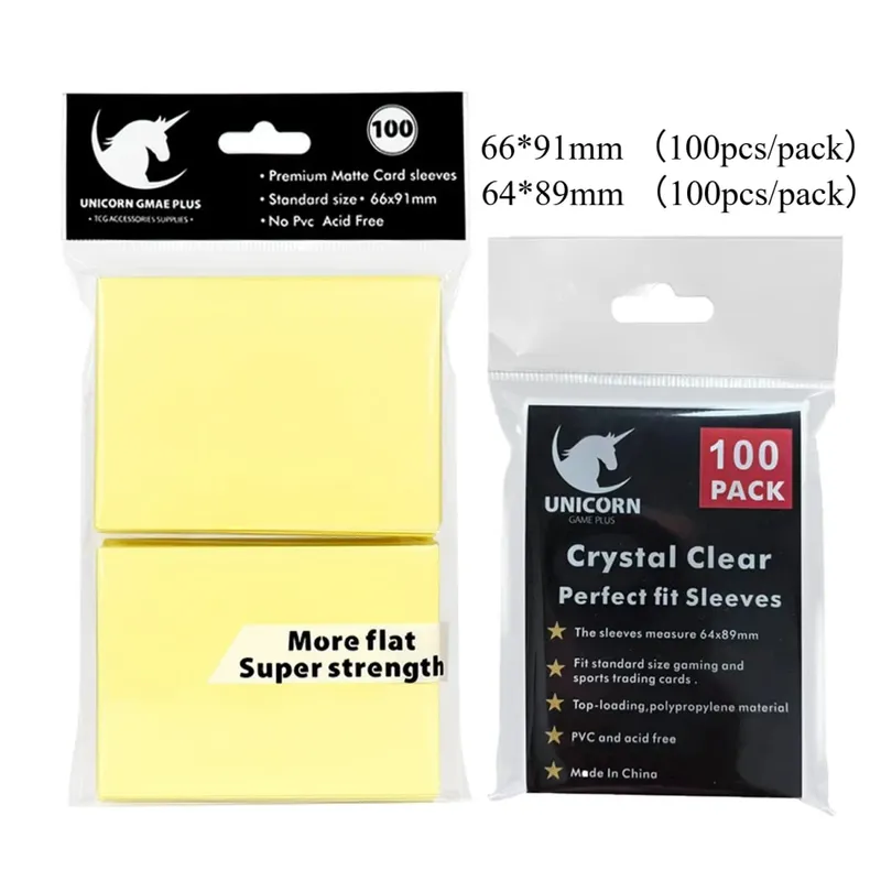 200PCS Card Sleeves Trading Cards Double Layer Matte Standard Size Card Sleeves for Pokemon MTG Baseball Sport Card Board Game