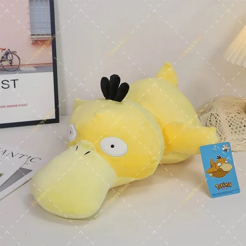 Original Pokemon Charmander Plush Pillow Toys Anime Cute Psyduck Lying Posture Soft Stuffed Animals Sofa Cushion Peluche Dolls