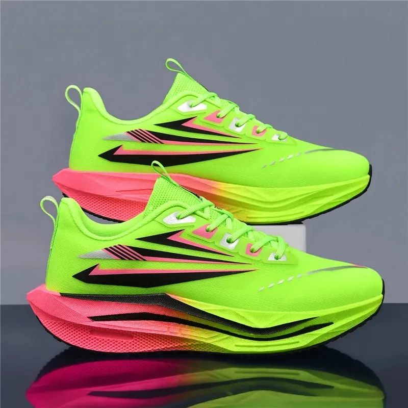 Marathon Men Sports Speciality Running Shoes Carbon Board Breathable Lightweight Women's Comfortable Athletic Nonskid Sneakers — image 2