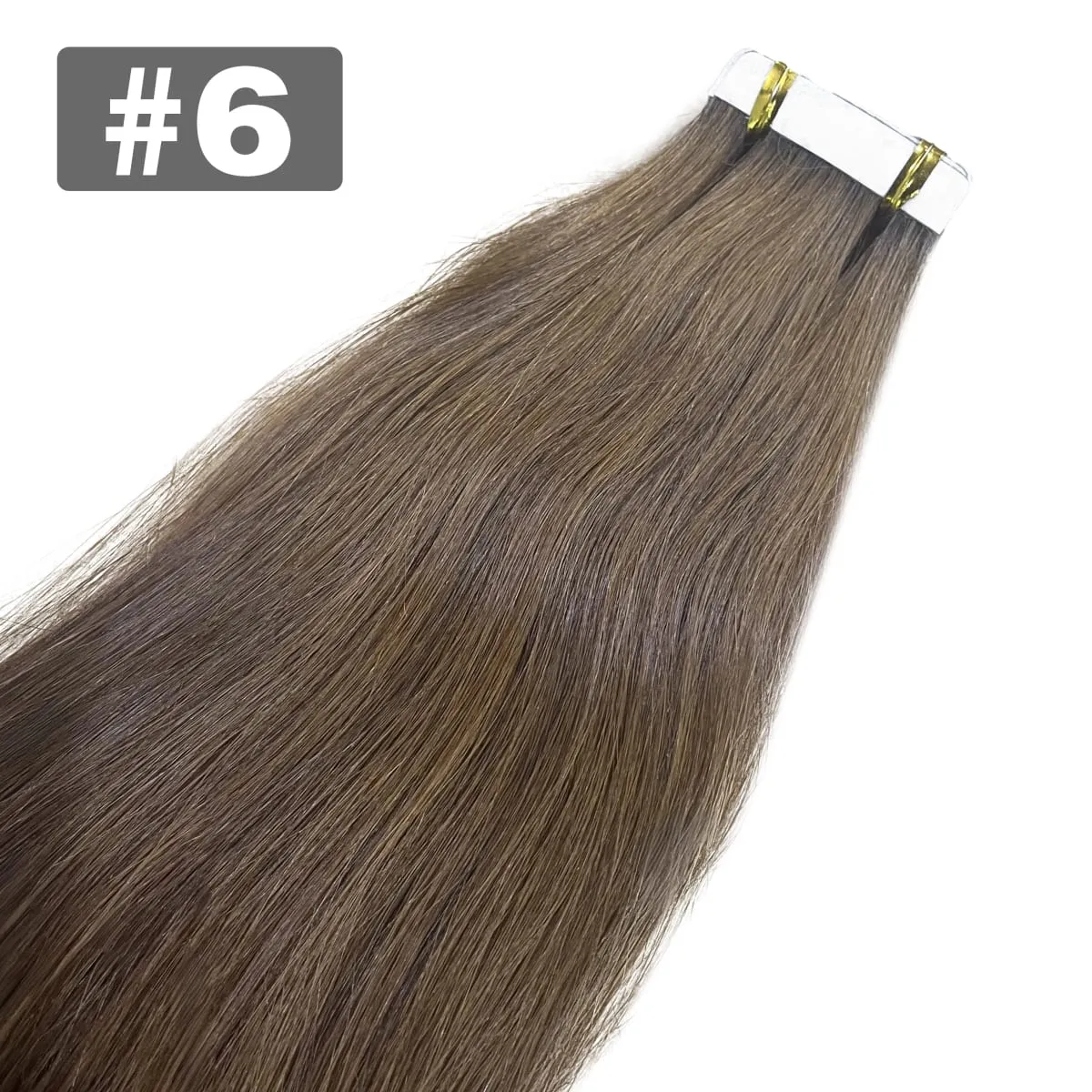 100% Human Hair Tape in Hair Extensions Skin Weft Silky Straight Remy Hair Extensions to Add Hair Volume&Length Natural Look