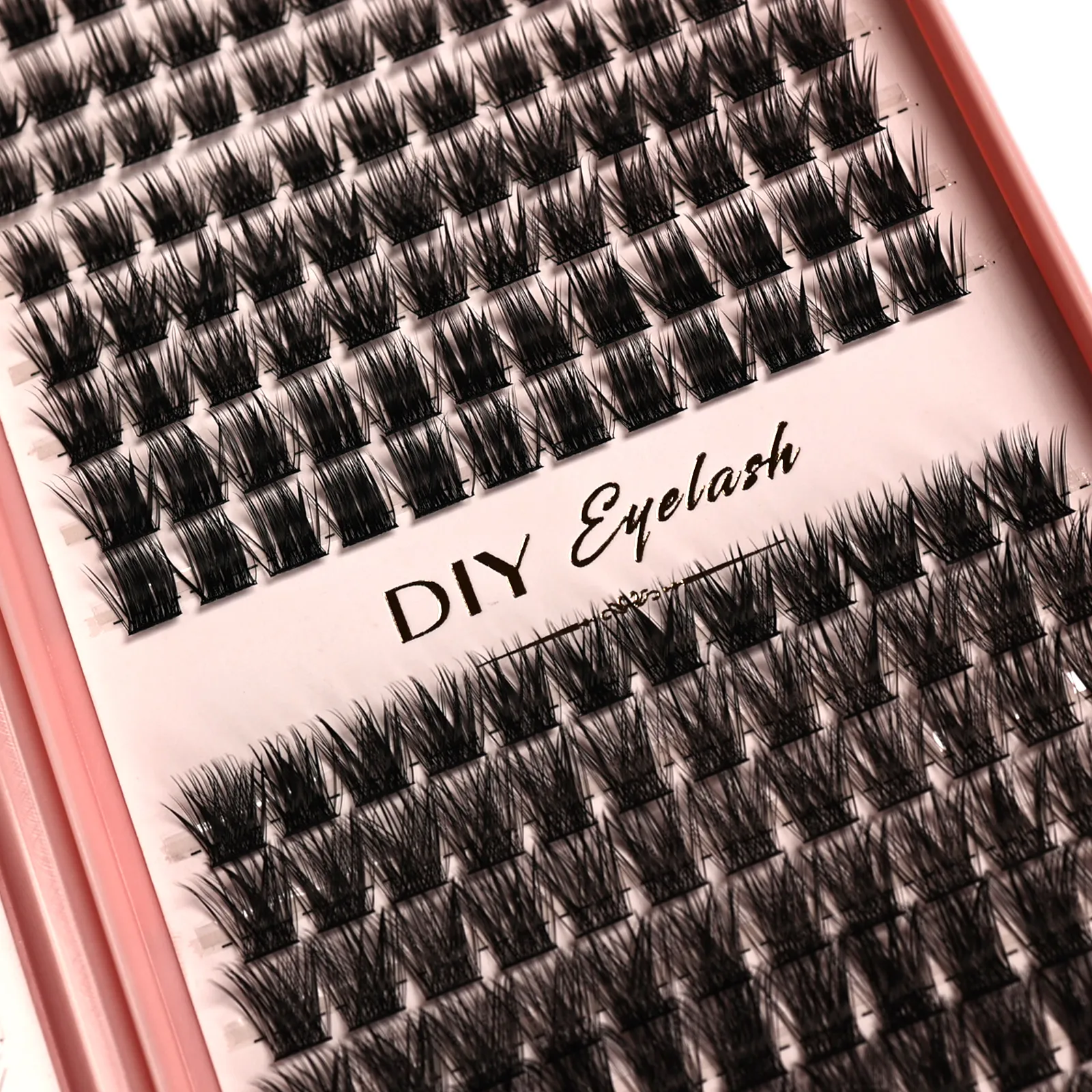 DIY Fluffy Individual Eyelash Clusters D Curl Mixed Length Segmented False Lashes Reusable Lash Book for Eye Makeup — image 2
